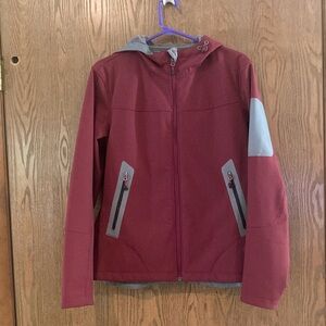 Eddie Bauer hooded jacket w soft lining for cool fall days or early/light winter